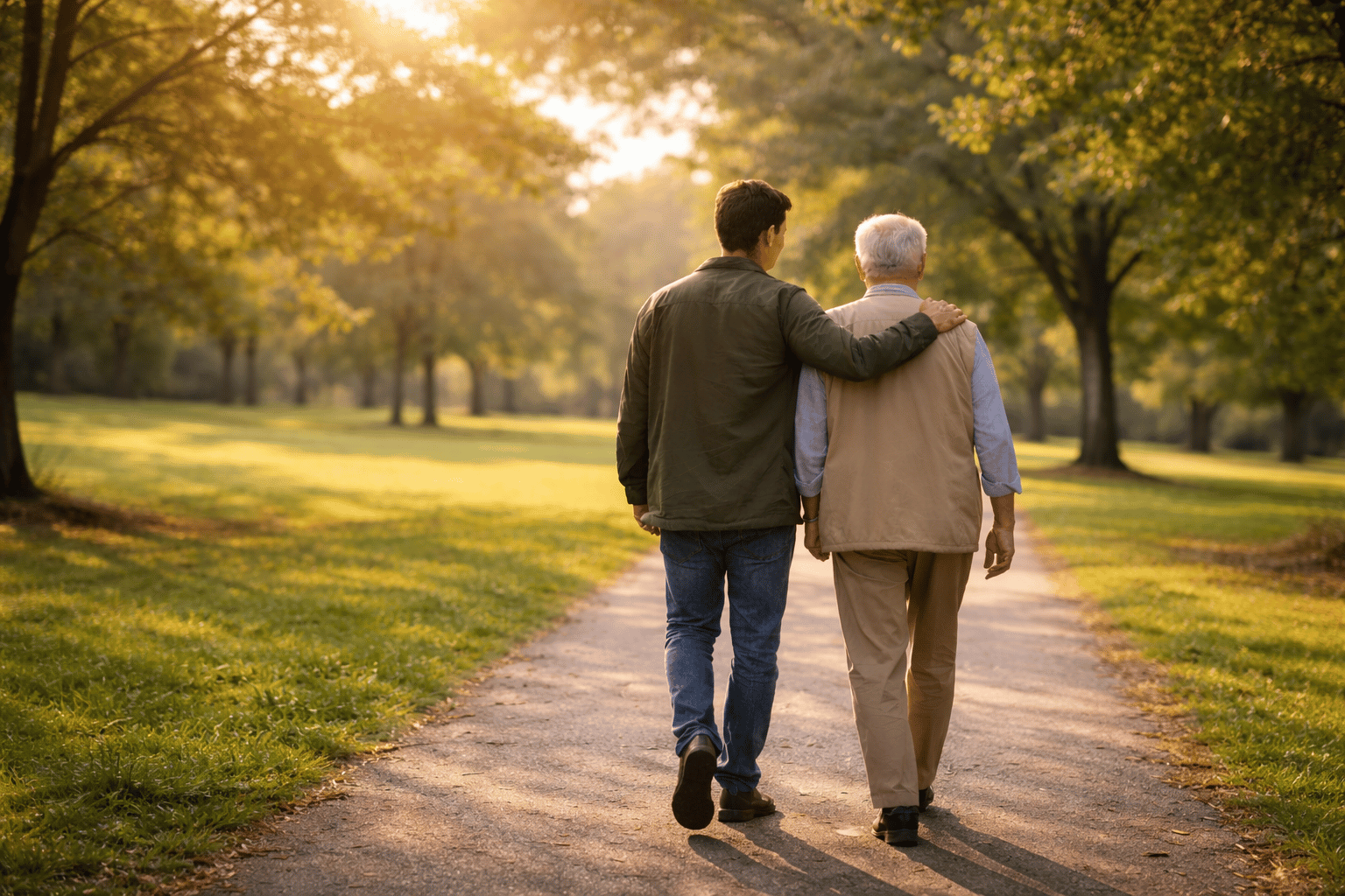 Senior couple exploring assisted living community in Indiana
